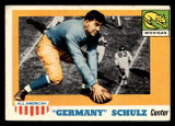 1955 Topps All American #87 Germany Schulz VG-EX SP miscut 