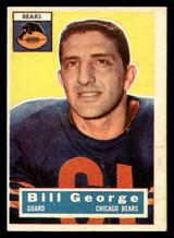 1956 Topps #47 Bill George Excellent RC Rookie miscut 