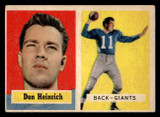 1957 Topps #47 Don Heinrich Excellent 