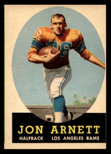1958 Topps #20 Jon Arnett Excellent RC Rookie miscut 