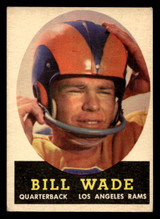 1958 Topps #38 Bill Wade Excellent ID: 436481 1958 Topps #38 Bill Wade Excellent ID: 436481