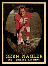 1958 Topps #60 Gern Nagler Excellent  ID: 436493