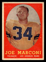 1958 Topps #63 Joe Marconi Excellent RC Rookie  ID: 436494