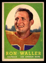 1958 Topps #72 Ron Waller Excellent+ 