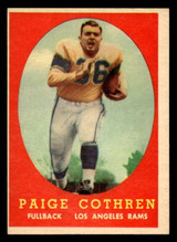 1958 Topps #92 Paige Cothren Excellent  ID: 436510