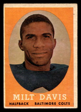 1958 Topps #98 Milt Davis VG-EX ID: 436514 1958 Topps #98 Milt Davis VG-EX ID: 436514