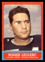 1963 Topps #64 Roger LeClerc Poor paperloss 1963 Topps #64 Roger LeClerc Poor paperloss