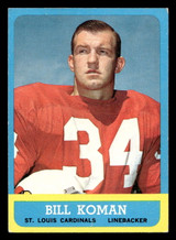 1963 Topps #154 Bill Koman Very Good ID: 436604 1963 Topps #154 Bill Koman Very Good ID: 436604