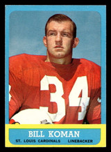 1963 Topps #154 Bill Koman Excellent+ ID: 436605 1963 Topps #154 Bill Koman Excellent+ ID: 436605