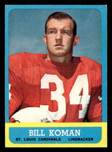 1963 Topps #154 Bill Koman Excellent+  ID: 436606