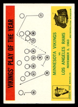 1964 Philadelphia #112 Norm Van Brocklin Vikings Play of the Year Excellent+ 1964 Philadelphia #112 Norm Van Brocklin Vikings Play of the Year Excellent+