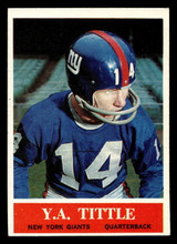 1964 Philadelphia #124 Y. A. Tittle Excellent+ 