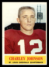 1964 Philadelphia #174 Charley Johnson Very Good 1964 Philadelphia #174 Charley Johnson Very Good