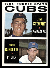 1964 Topps #408 Jimmy Stewart/Fred Burdette Cubs Rookies Excellent+ RC Rookie  ID: 437063