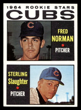 1964 Topps #469 Fred Norman/Sterling Slaughter Cubs Rookies Ex-Mint RC Rookie 