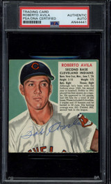 Roberto Aliva 1953 Red Man Signed Auto PSA/DNA Slabbed Indians