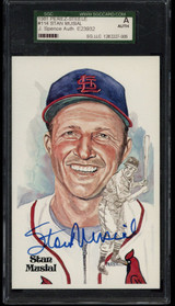 Stan Musial 1981 Perez-Steele Signed Auto JSA Slabbed Cardinals