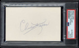 Charlie Keller Index Card Signed Auto PSA/DNA Slabbed Yankees