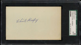 Chick Hafey Index Card Signed Auto JSA Slabbed Cardinals