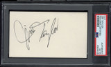 Jim Taylor Index Card Signed Auto PSA/DNA Slabbed Packers