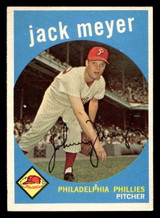 1959 Topps #269 Jack Meyer Excellent+ ID: 438983 1959 Topps #269 Jack Meyer Excellent+ ID: 438983