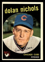 1959 Topps #362 Dolan Nichols Excellent+ RC Rookie Option Statement 1959 Topps #362 Dolan Nichols Excellent+ RC Rookie Option Statement
