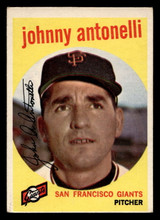 1959 Topps #377 Johnny Antonelli Very Good 1959 Topps #377 Johnny Antonelli Very Good