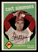1959 Topps #382 Curt Simmons Excellent+ ID: 439043 1959 Topps #382 Curt Simmons Excellent+ ID: 439043