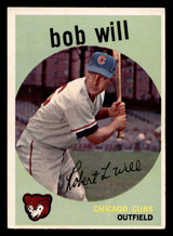 1959 Topps #388 Bob Will Excellent+ RC Rookie ID: 439053 1959 Topps #388 Bob Will Excellent+ RC Rookie ID: 439053