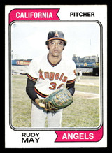1974 Topps #302 Rudy May Ex-Mint ID: 439373 1974 Topps #302 Rudy May Ex-Mint ID: 439373