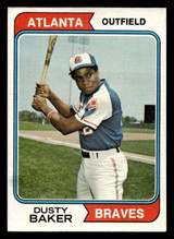 1974 Topps #320 Dusty Baker Very Good 1974 Topps #320 Dusty Baker Very Good