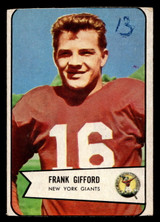 1954 Bowman #55 Frank Gifford Poor Trimmed 1954 Bowman #55 Frank Gifford Poor Trimmed