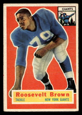 1956 Topps #41 Roosevelt Brown Excellent+ RC Rookie 1956 Topps #41 Roosevelt Brown Excellent+ RC Rookie
