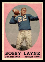 1958 Topps #2 Bobby Layne Ex-Mint ID: 439910 1958 Topps #2 Bobby Layne Ex-Mint ID: 439910