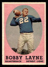 1958 Topps #2 Bobby Layne Ex-Mint  ID: 439910