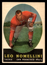 1958 Topps #89 Leo Nomellini Excellent+ ID: 439960 1958 Topps #89 Leo Nomellini Excellent+ ID: 439960