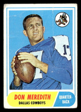 1968 Topps #25 Don Meredith Poor 