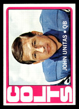 1972 Topps #165 Johnny Unitas Ex-Mint ID: 440283 1972 Topps #165 Johnny Unitas Ex-Mint ID: 440283