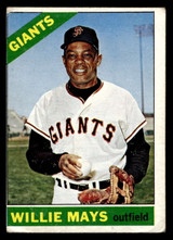 1966 Topps #1 Willie Mays G-VG Mis cut 