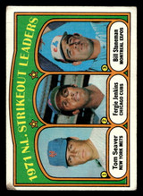 1972 Topps #95 Tom Seaver/Fergie Jenkins/Bill Stoneman NL Strkeout Leaders Poor 1972 Topps #95 Tom Seaver/Fergie Jenkins/Bill Stoneman NL Strkeout Leaders Poor