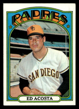 1972 Topps #123 Ed Acosta Excellent+ 1972 Topps #123 Ed Acosta Excellent+