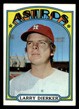 1972 Topps #155 Larry Dierker Very Good 1972 Topps #155 Larry Dierker Very Good