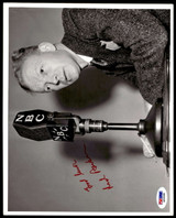 Red Barber 8 x 10 Photo Signed Auto PSA/DNA Authenticated Announcer Good Luck