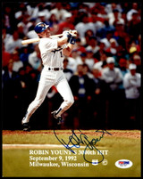 Robin Yount 8 x 10 Photo Signed Auto PSA/DNA Authenticated Brewers
