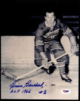 Emile Bouchard 8 x 10 Photo Signed Auto PSA/DNA Authenticated Canadians H.O.F. 1966 #3