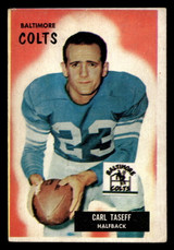 1955 Bowman #103 Carl Taseff Poor RC Rookie trimmed 1955 Bowman #103 Carl Taseff Poor RC Rookie trimmed