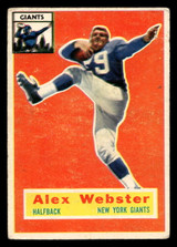 1956 Topps #5 Alex Webster Very Good RC Rookie 