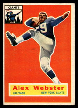 1956 Topps #5 Alex Webster Excellent+ RC Rookie  ID: 443435