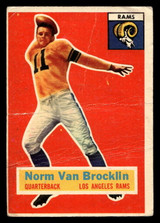 1956 Topps #6 Norm Van Brocklin Poor 1956 Topps #6 Norm Van Brocklin Poor