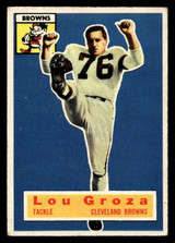 1956 Topps #9 Lou Groza VG-EX 1956 Topps #9 Lou Groza VG-EX